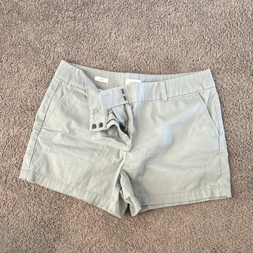 Women's Gray Shorts Loft 12
